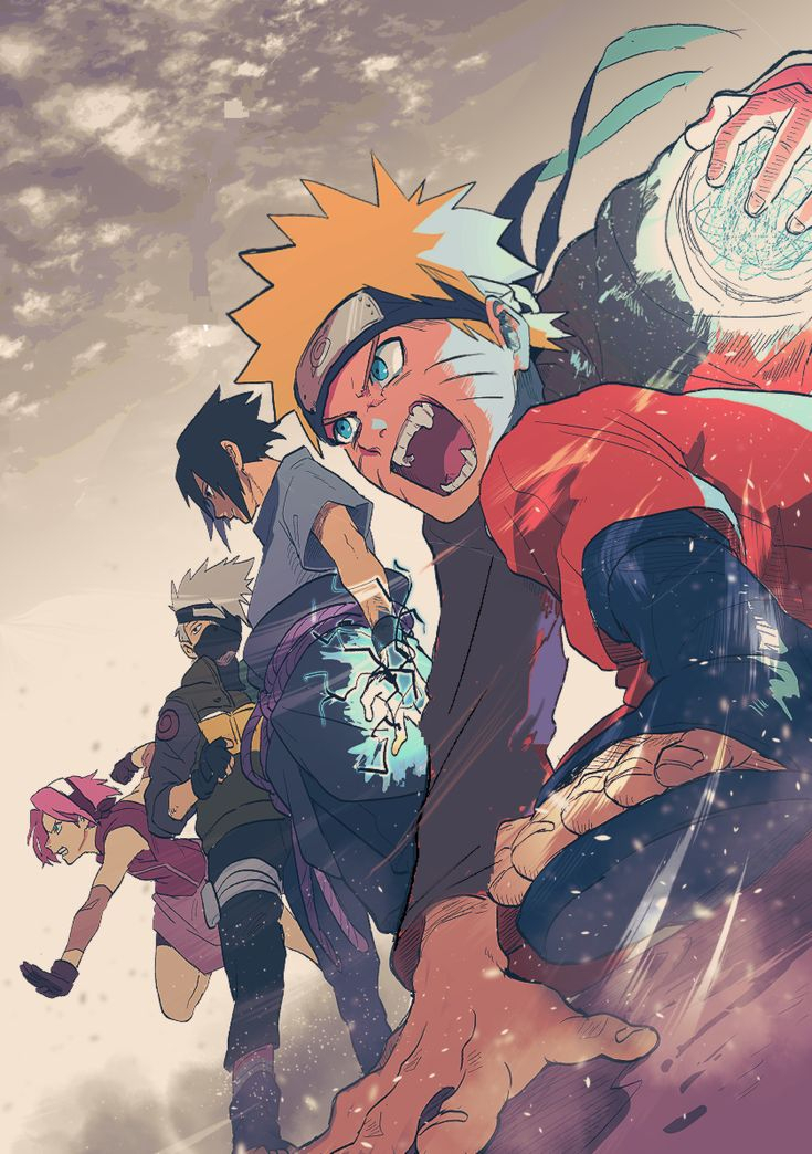 Team 7 - Naruto - Image #2537676 - Zerochan Anime Image tout Dessin Equipe 7 Naruto,