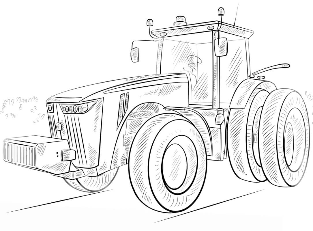 Télécharger Coloriage Tracteur John Deere À Imprimer à Coloriage Tracteur