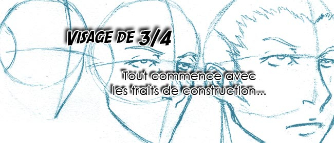 Tête De 3/4 | Manga-Designer dedans Visage 3/4 Dessin