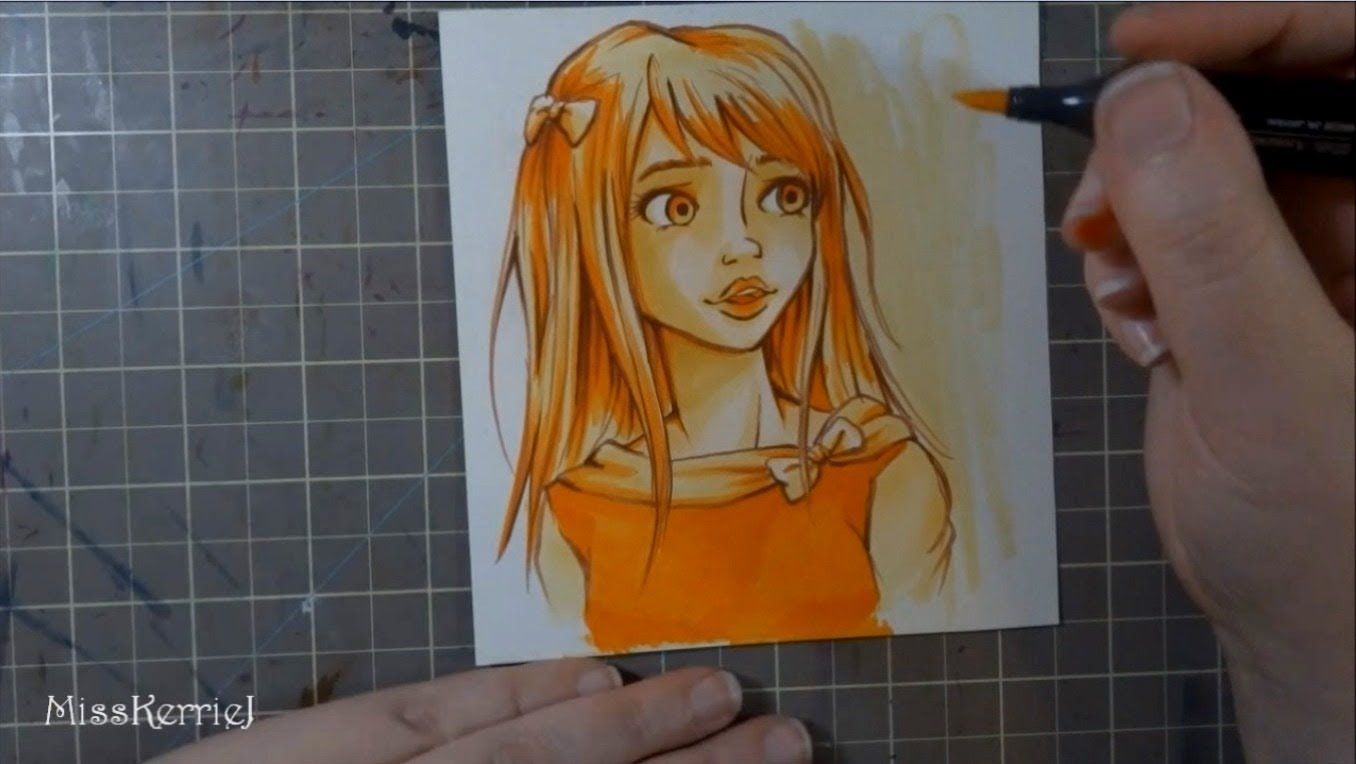 The 3 Marker Challenge | Watercolor Art, Art, Markers dedans Coloriage 3 Marker Challenge,