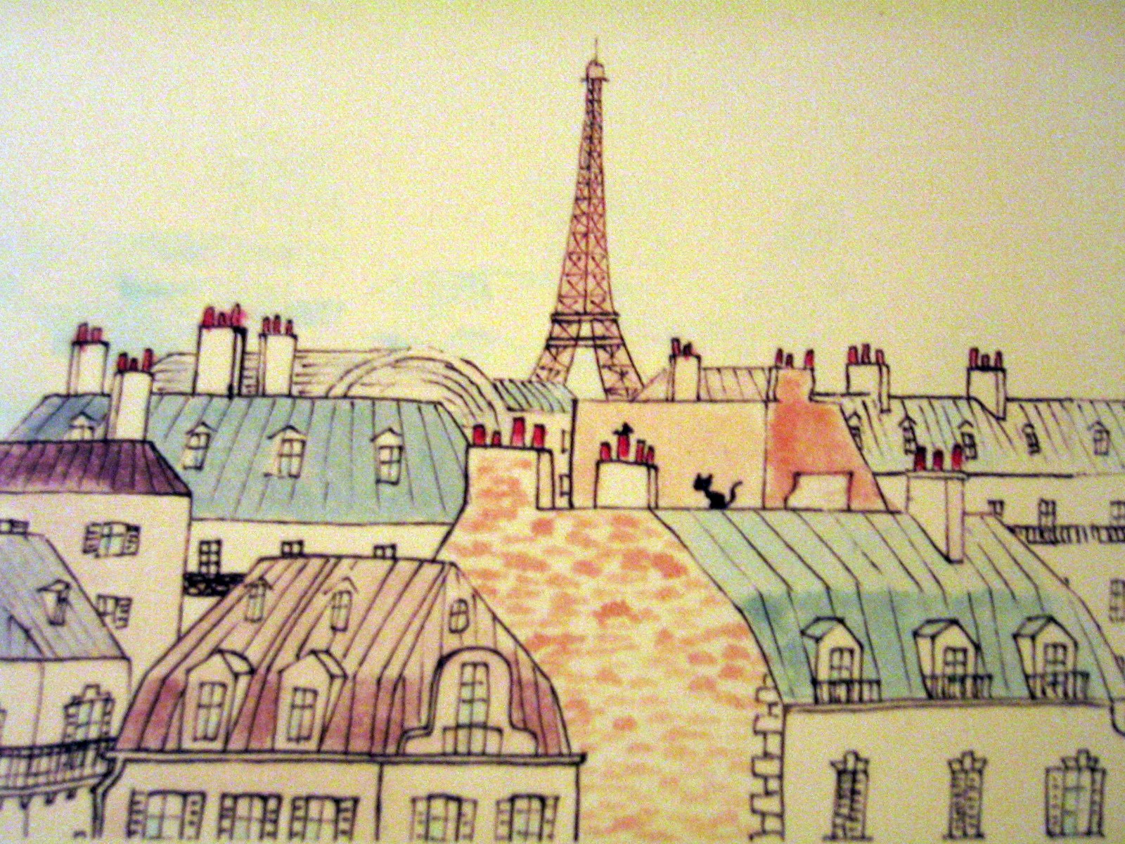 The Little Sweet Things: Paris-Banlieue concernant Coloriage Dessin De Paris