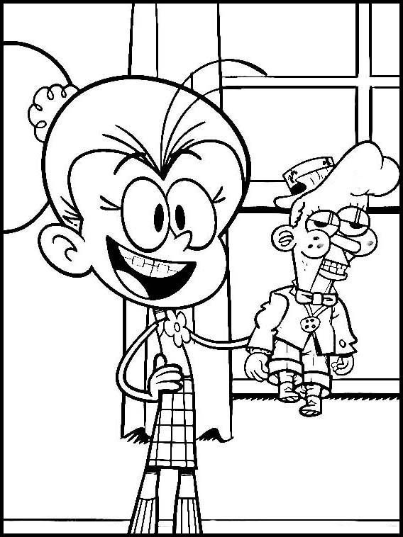 The Loud House Coloring Pages Luan - Thekidsworksheet concernant Coloriage Des Louds