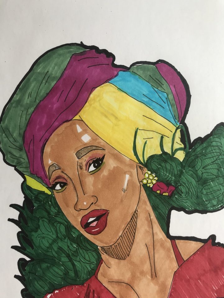 The Tenderness Of Cardi B | Opinion | The Harvard Crimson destiné Cardi B Dessin