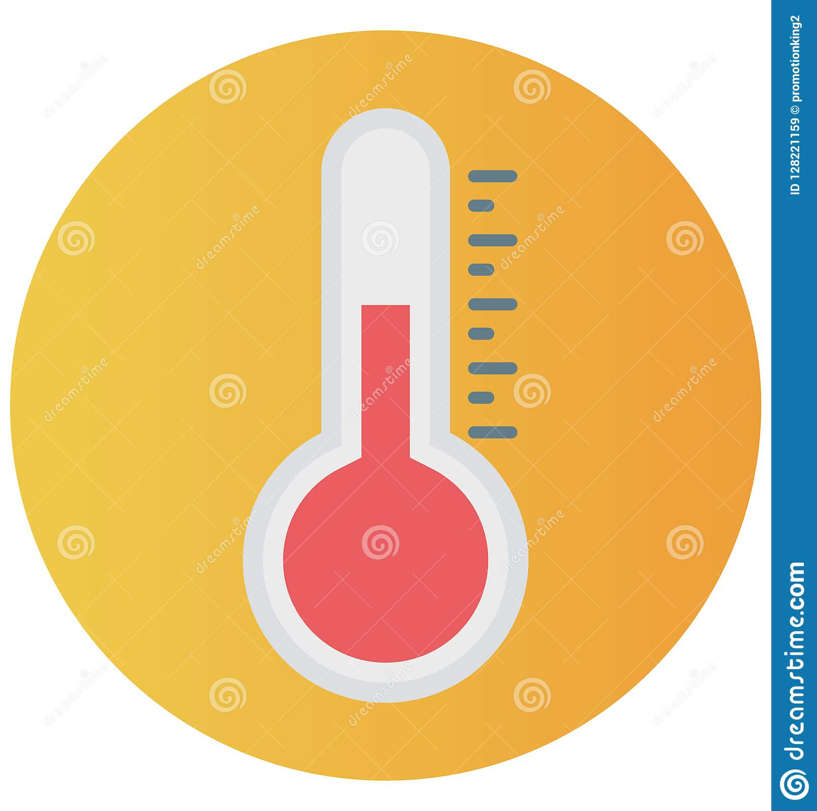 Thermometer Isolated Vector Icon Which Can Be Easily Edit destiné Thermostat 6 Dessin