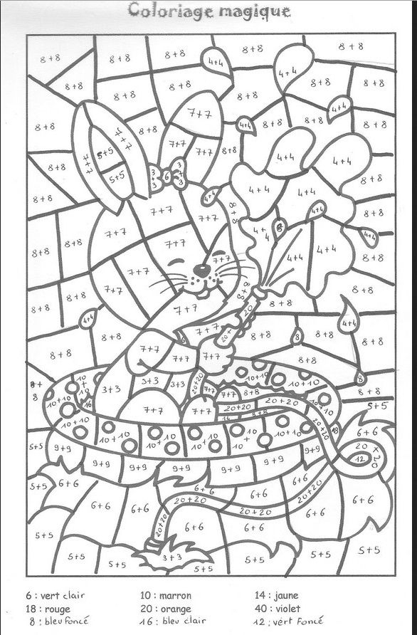 Très Nombreux Coloriages Magiques | Math Coloring concernant Coloriage Magique Confusion B Et D