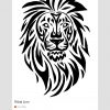 Tribal Lion | Tribal Lion Tattoo, Tribal Drawings, Tribal Lion avec Dessin Lion