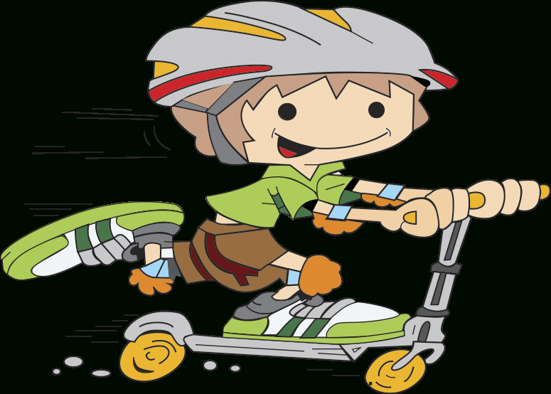 Trottinette Clipart 1 » Clipart Station serapportantà 1 Dessin Png