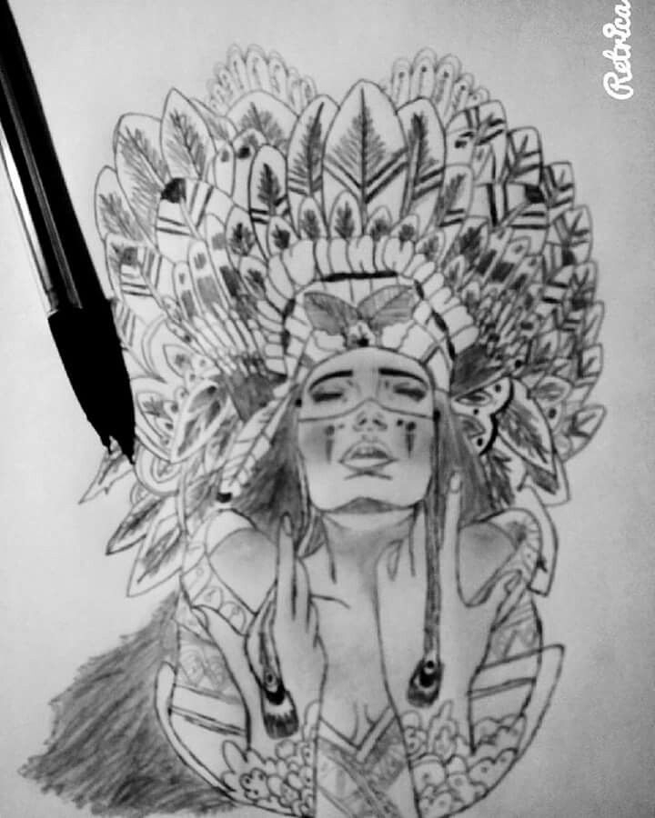 Tumblr Indienne •Dessin Crayon• | Dessin, Indien, Chat à Dessin Indien