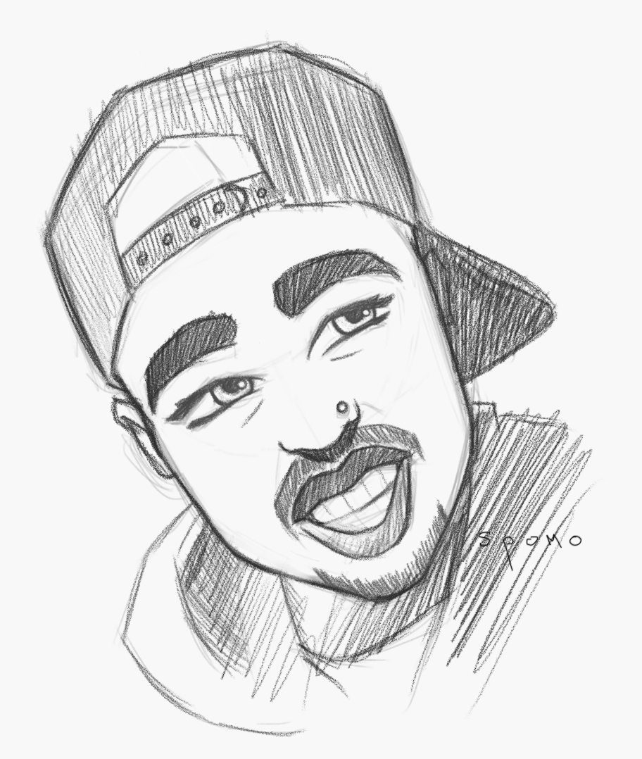 Tupac Drawing At Getdrawings | Free Download concernant Dessin 2Pac