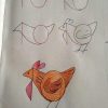 Tuto Dessiner Une Poule  | Drawing For Kids, Number pour Tuto Dessin I Love You,
