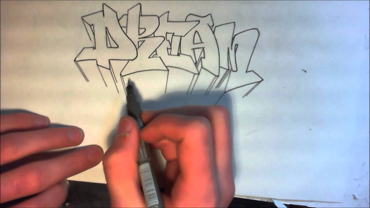 Tutorial Graffiti : Comment Faire La 3D Sur Un Graff concernant Dessin 3D Facile Love