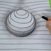 Tutoriel De Dessin D'Une Sphère En 3D Avec Des Lignes concernant A 3D Dessin