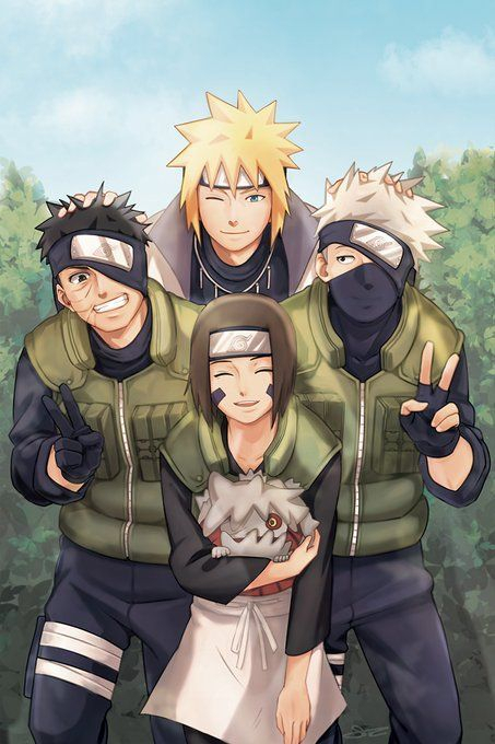 Twitter | Minato E Naruto, Naruto Fotos, Naruto Kakashi serapportantà Team 7 Dessin,