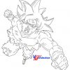 Ultra Instinct Goku (Lineart) By Victormontecinos On serapportantà Coloriage Goku Ultra Instinct
