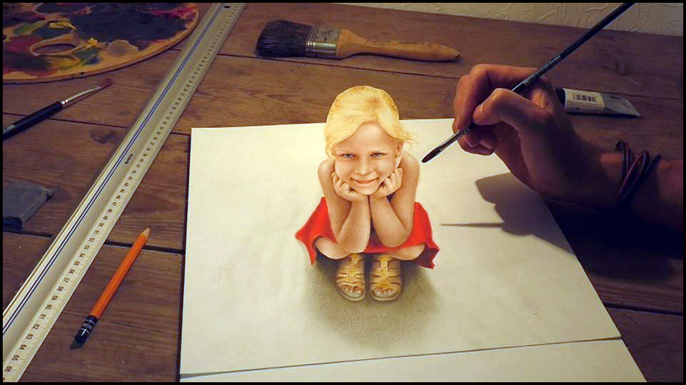 Un Artiste Réalise D&amp;#039;Incroyable Dessin En 3D | Fénoweb à 3 D Dessin