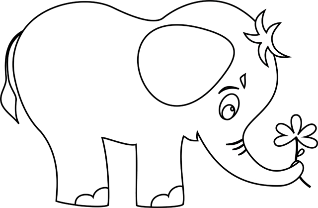 Un Éléphant - Tipirate tout Coloriage 6-8 Ans