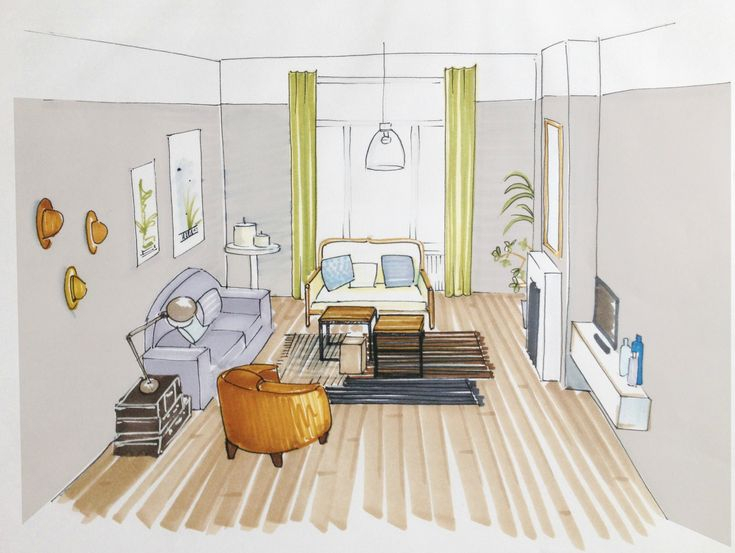 Un Salon Dans Une Maison De Famille - Coach Deco Lille avec Dessin D&amp;amp;#039;Intérieur