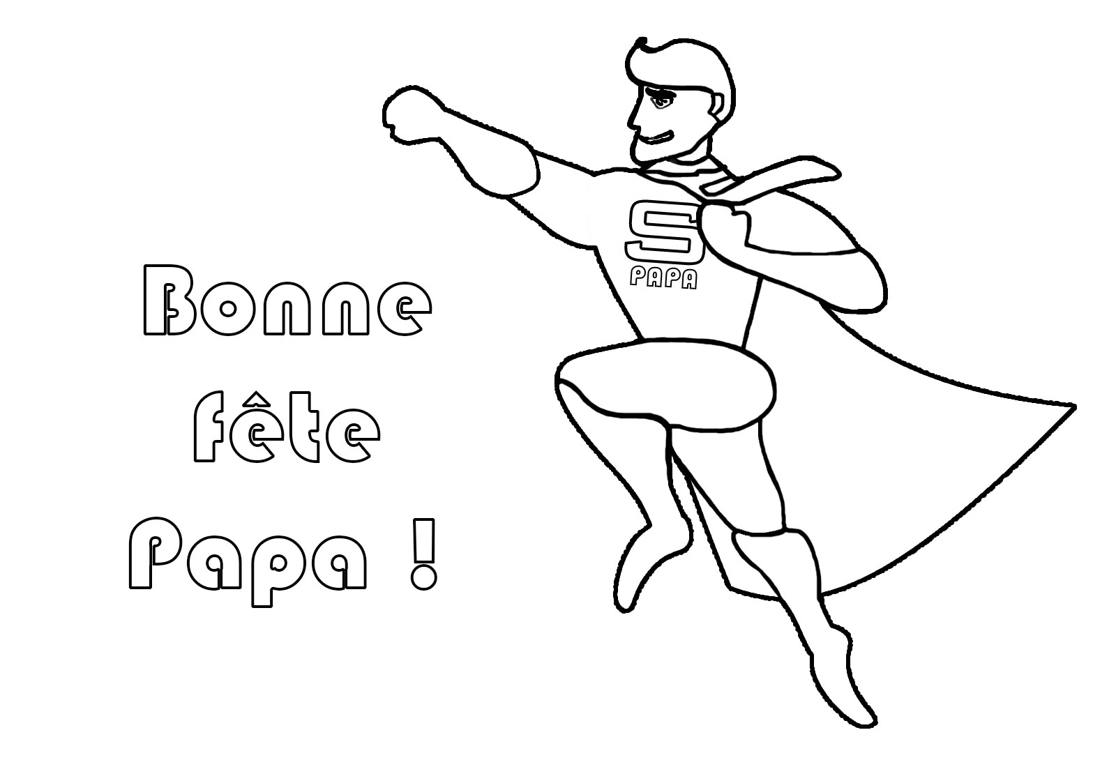 Un Super Coloriage Pour La Fête Des Pères - Le Mag à Un Coloriage Facile,