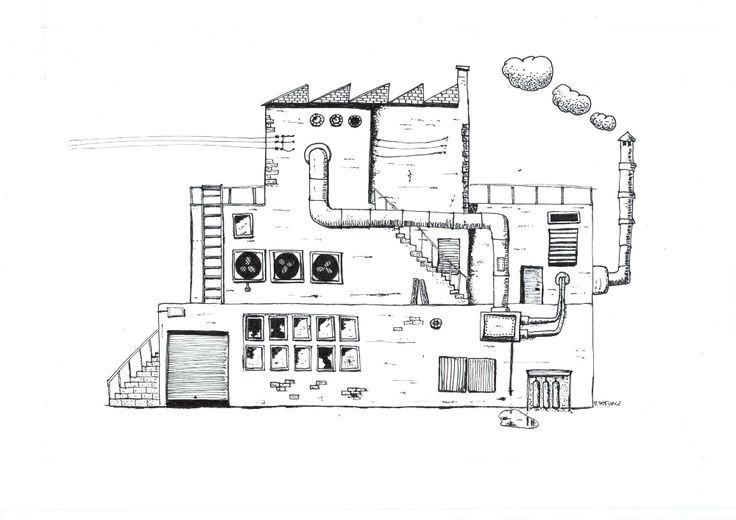 Usine Dessin | Dessin Usine, Dessin, Usine pour Coloriage Usine