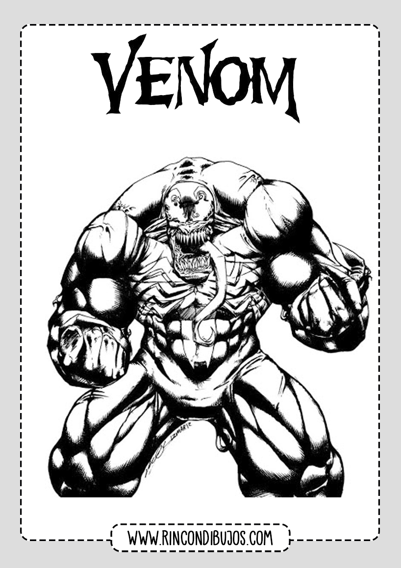 Venom Drawings For Coloring - Rincon Dibujos avec Coloriage Venom,