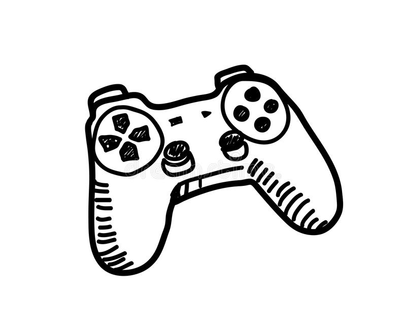 Video Game Controller Sketch Stock Illustrations - 360 pour Dessin Xbox,