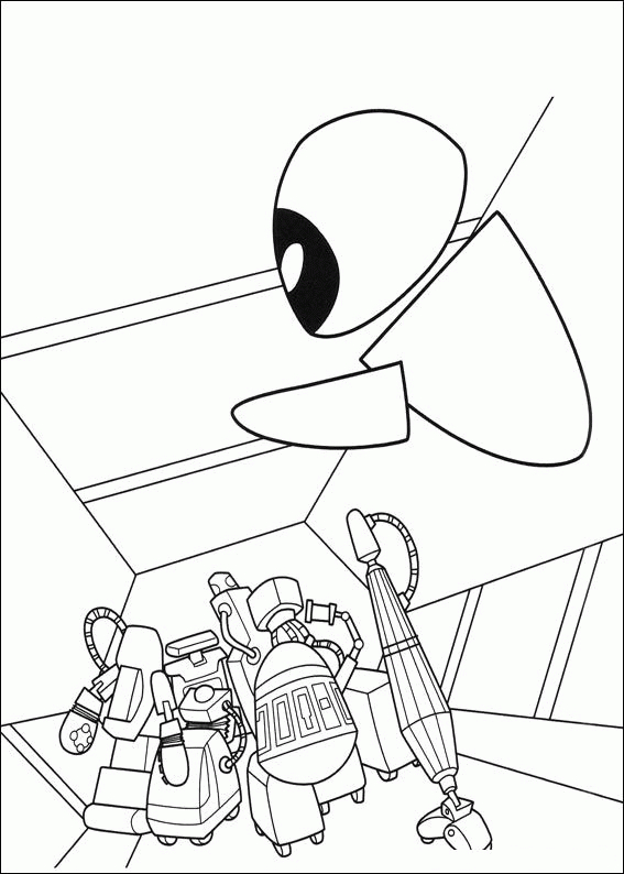 Wall E Coloriages À Imprimer Colorier - Coloriages1001.Fr à Wall-E Dessin Facile