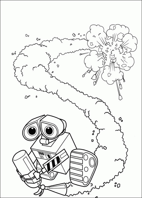 Wall E Coloring Pages - Coloringpages1001 à Coloriage Wall E Eve