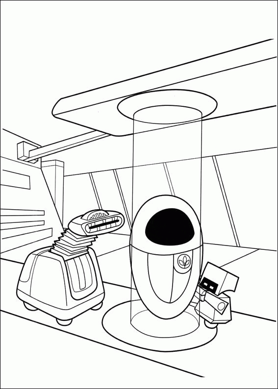 Wall E Coloring Pages - Coloringpages1001 avec E Coloriage