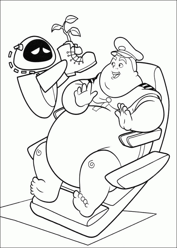 Wall E Coloring Pages - Coloringpages1001 tout Coloriage Wall E Eve