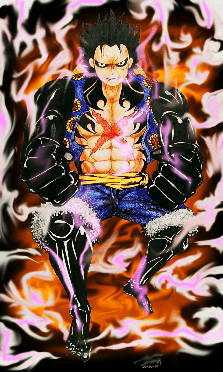 Wallpaper Snakeman Wallpaper Luffy Gear 5 / 26 Gear Fourth tout Luffy Gear 5 Dessin