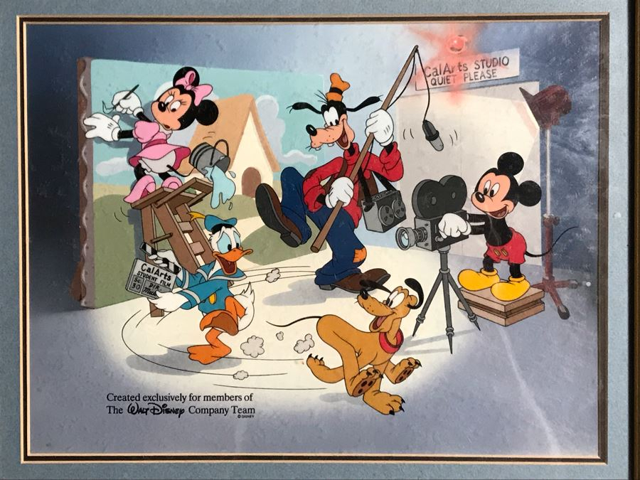 Walt Disney Calarts Serigraph Cel Featuring Mickey Mouse concernant Coloriages Mystères Disney Mickey Donald &amp; Co,