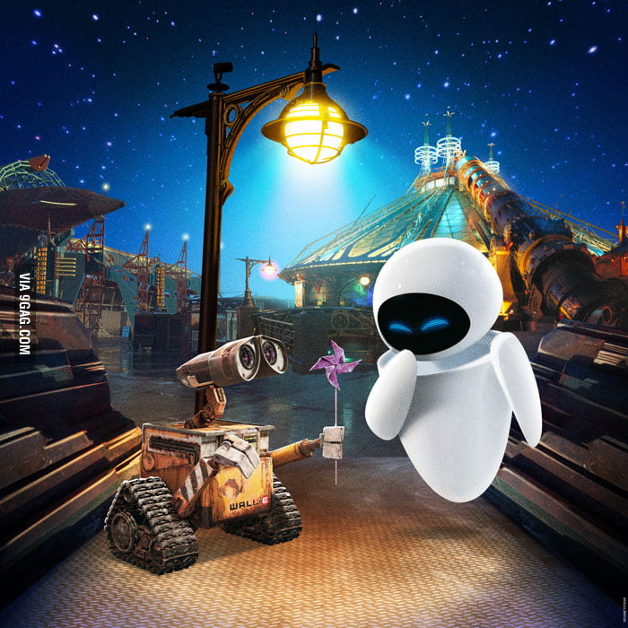 Who Loved This Movie? Wal-E And Eve - 9Gag tout Eve Wall E Dessin