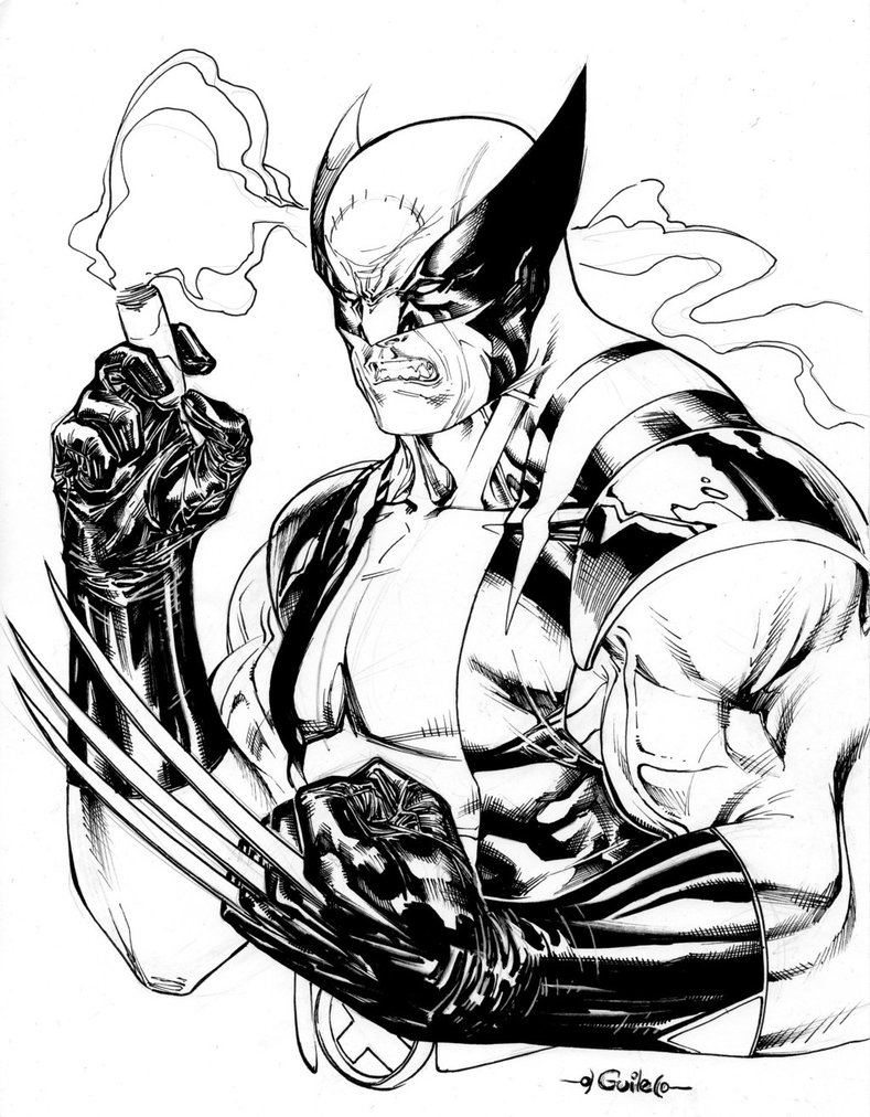 Wolverine Drawing At Getdrawings | Free Download destiné Dessin Wolverine