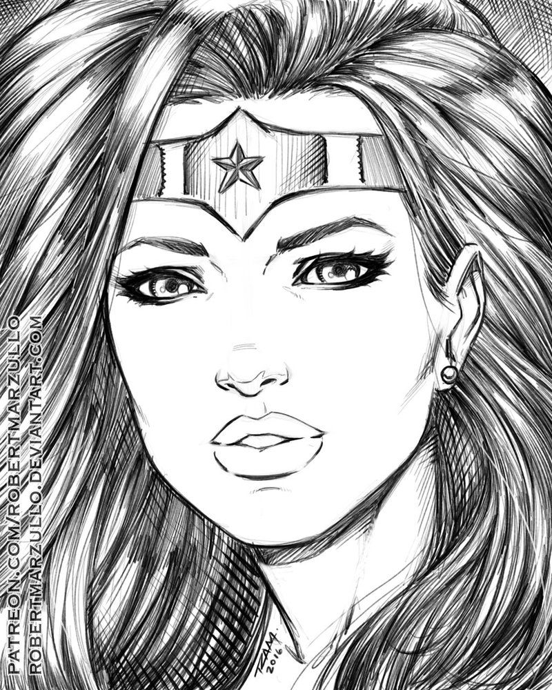 Wonder Woman By Robertmarzullo On Deviantart | Wonder intérieur Dessin Wonder Woman