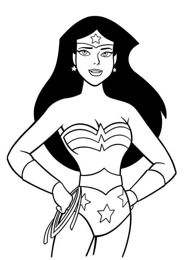 Wonder Woman Easy To Draw - Clip Art Library destiné Dessin Coloriage Wonder Woman