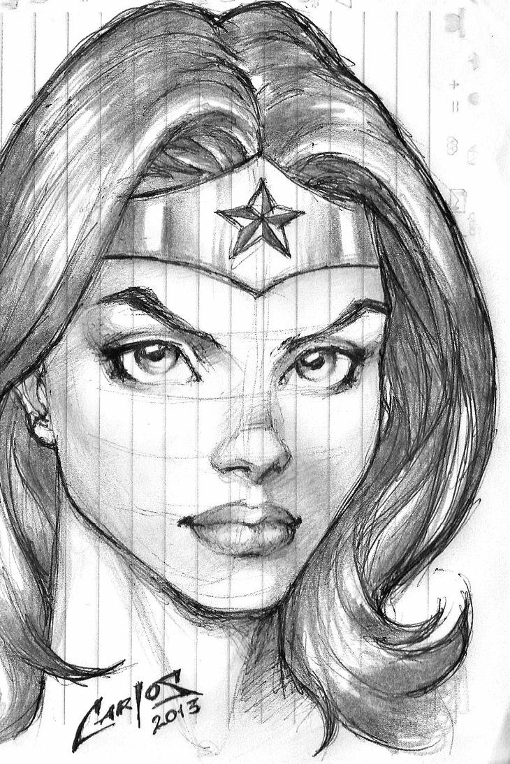 Wonder Woman Sketch !!! By Carlosbragaart80 | Woman Sketch pour Dessin Wonder Woman,