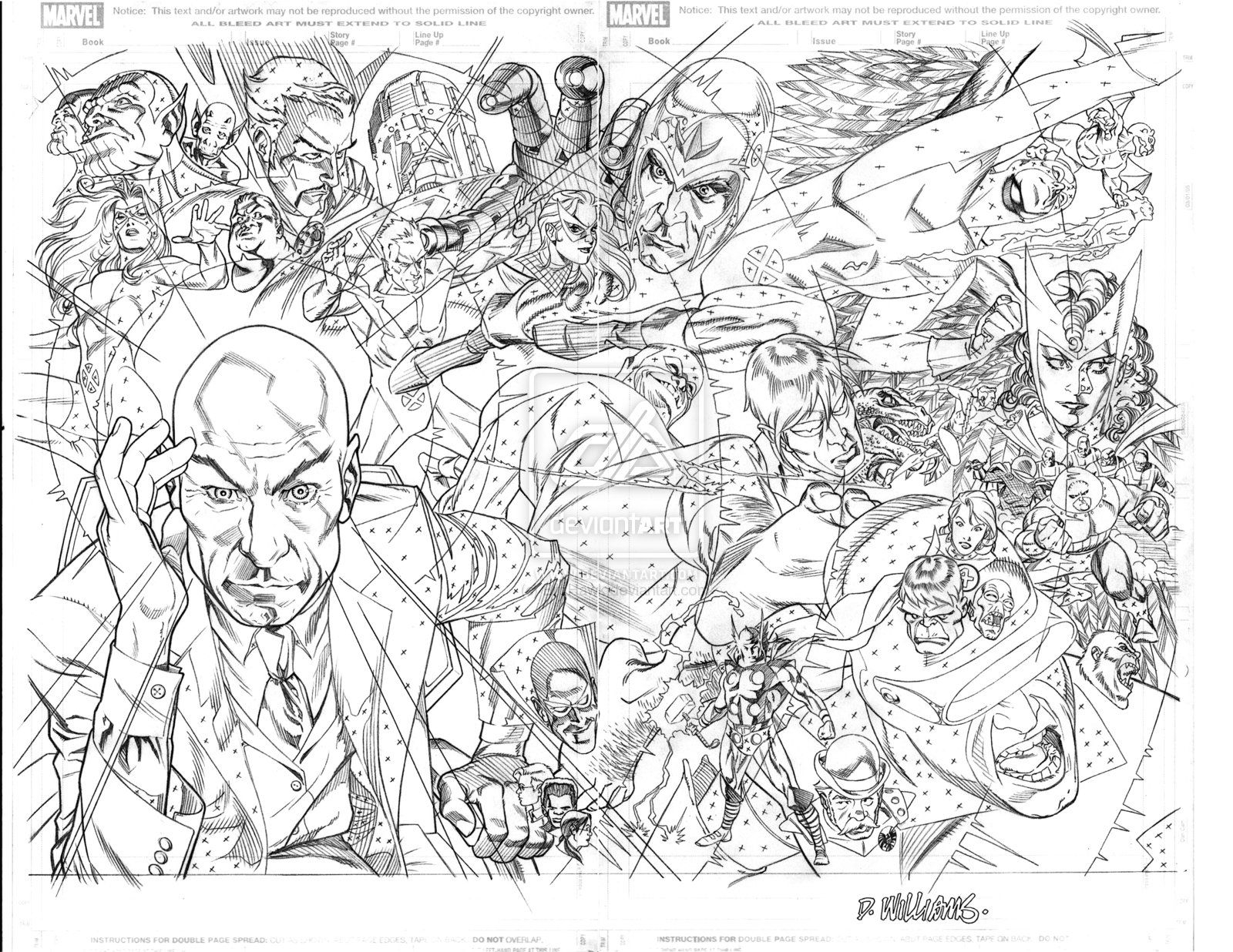 X-Men First Class Double Page By *Brohawk On Deviantart destiné Coloriage Xmen