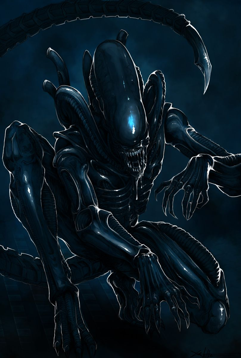 Xenomorph By ~Roydante | Фильм Чужие, Ксеноморф à Coloriage Xenomorphe