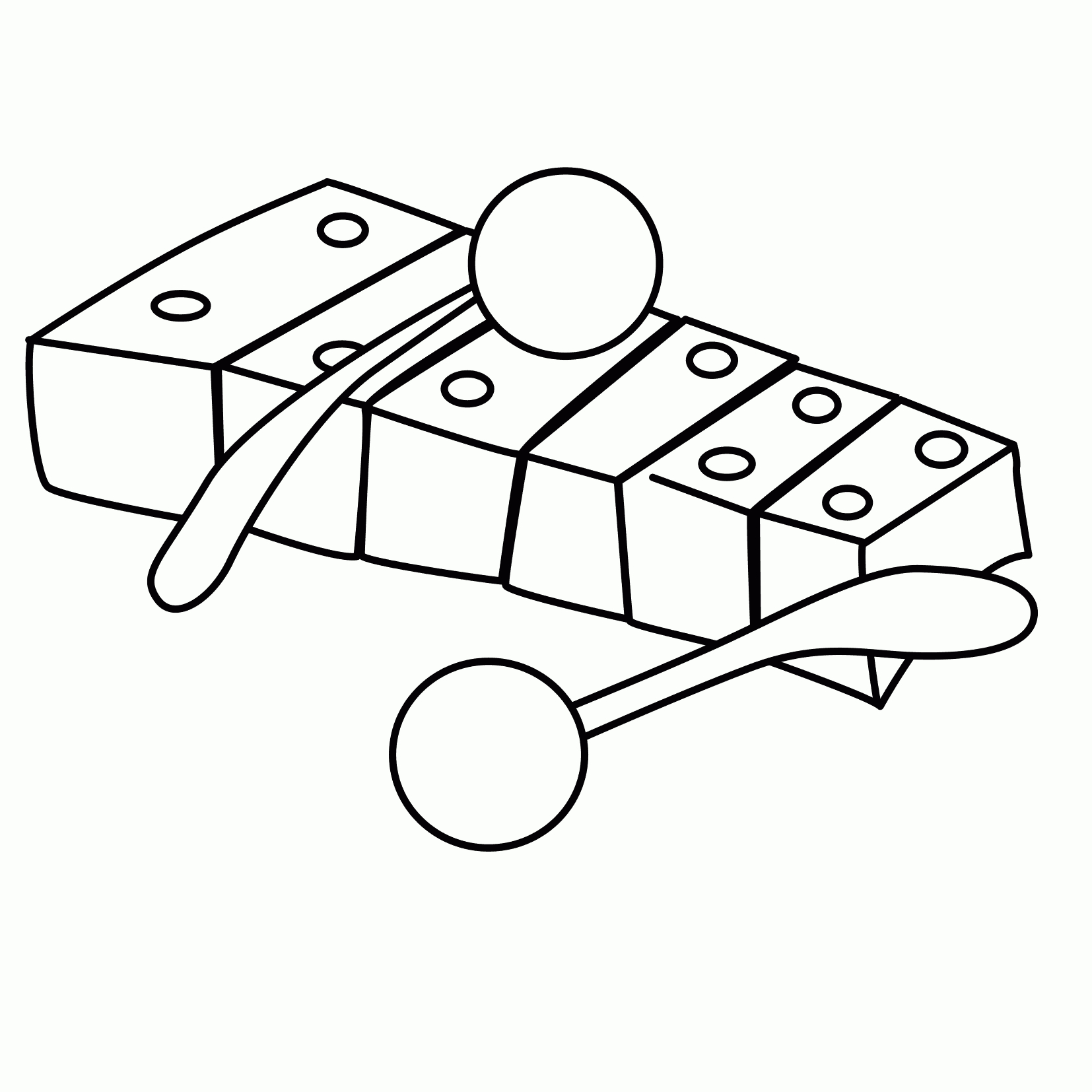 Xylophone Coloring Sheet Coloring Pages destiné Coloriage Xylophone