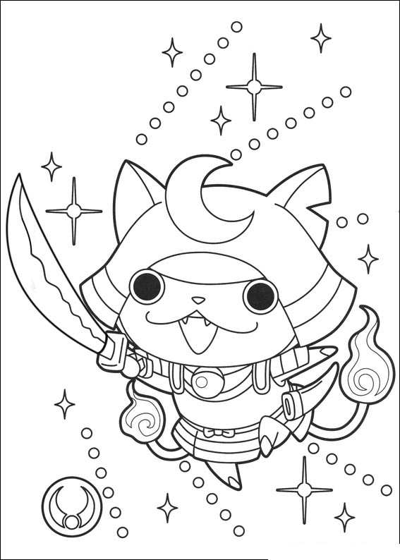 Yo-Kai Watch Coloring Pages - Coloring Home intérieur Coloriage Yo Kai Watch