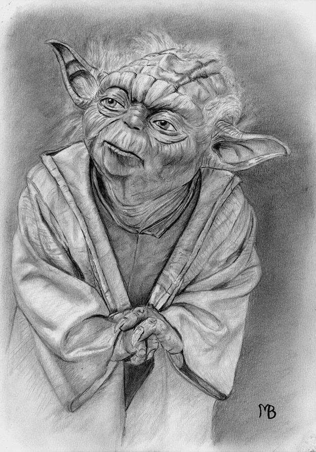 Yoda Drawing By Martin Barber avec Dessin Yoda
