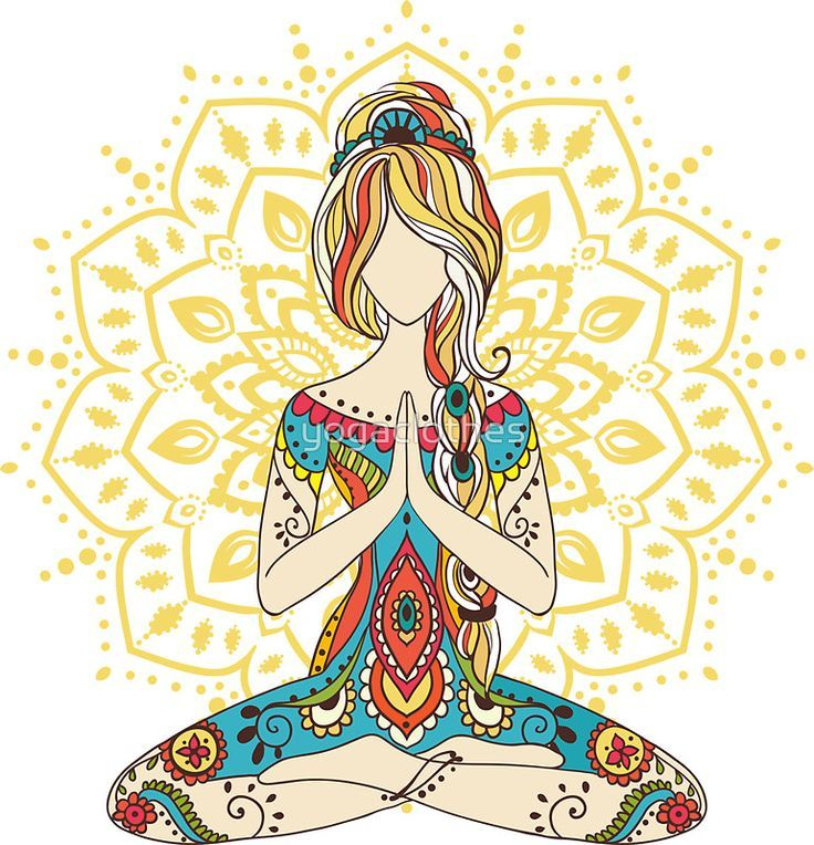 &amp;#039;Yoga Om Chakras Mindfulness Meditation Zen 4&amp;#039; Sticker By à Dessin 7 Chakras