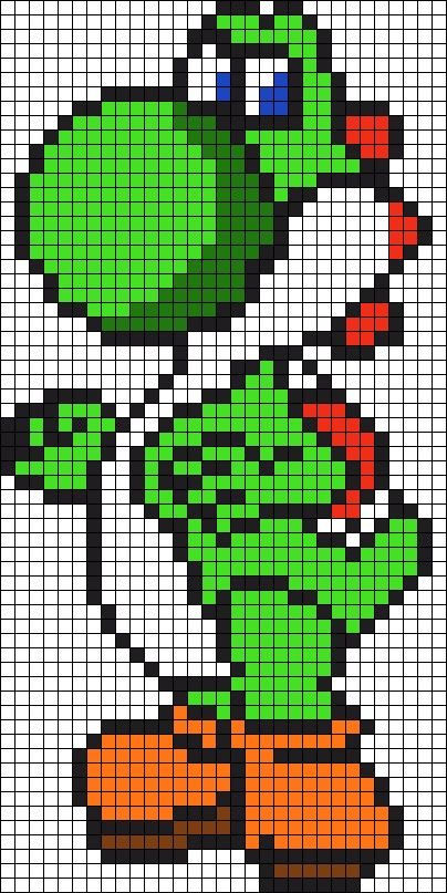 Yoshi By Chloe062 On Braceletbook #Yoshi #Nintendo # pour Dessin 8 Bit