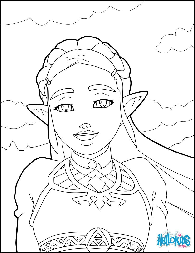 Zelda Breath Of The Wild Coloring Pages - Coloring Pages destiné Dessin Coloriage Zelda