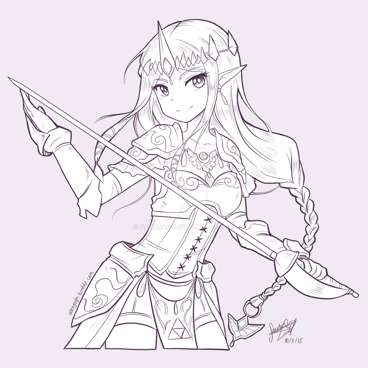 Zelda Drawing At Getdrawings | Free Download avec Dessin Coloriage Zelda