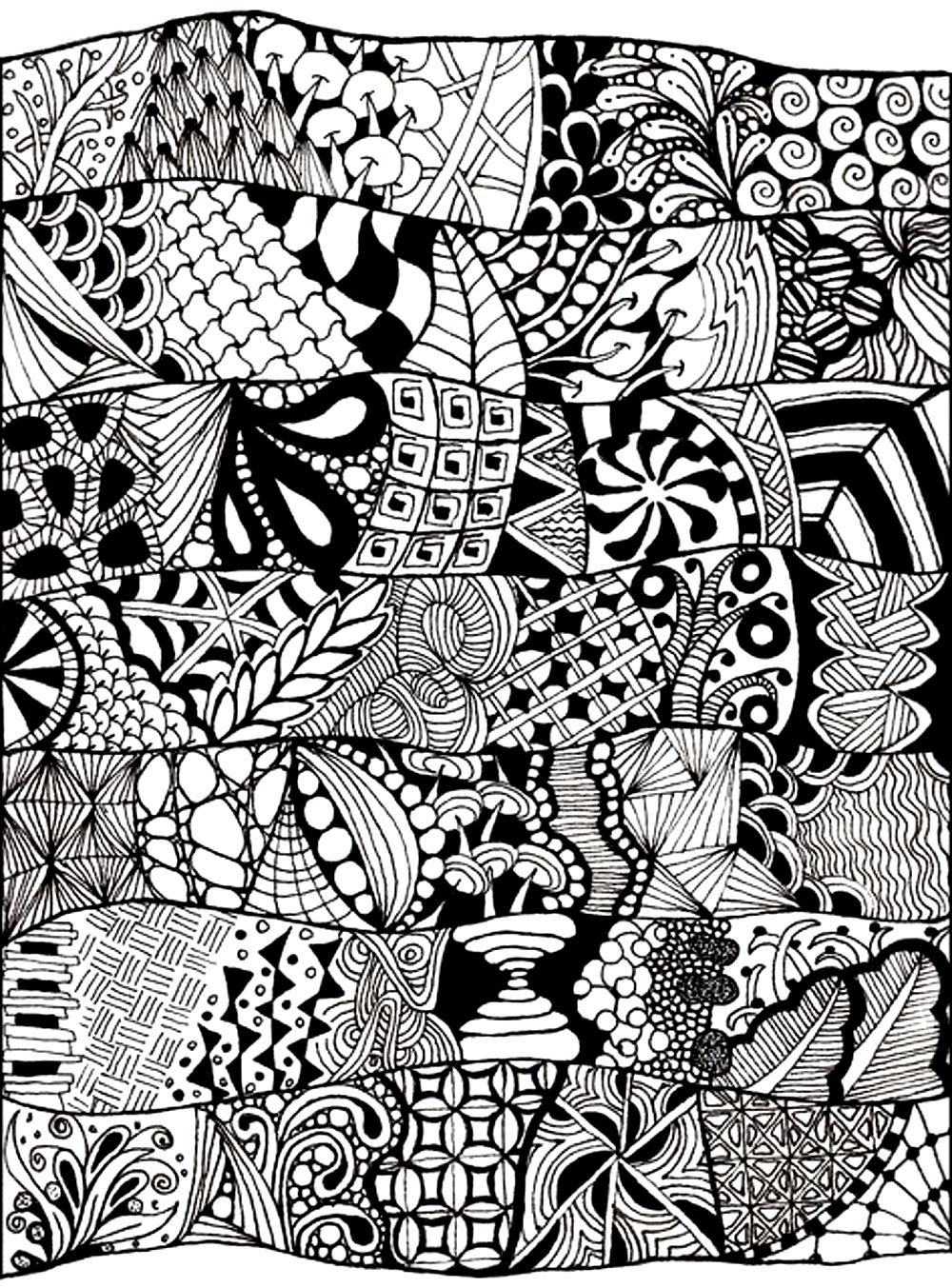 Zen Anti Stress Abstrait A Imprimer - Anti-Stress &amp;amp; Art à Coloriage Zen