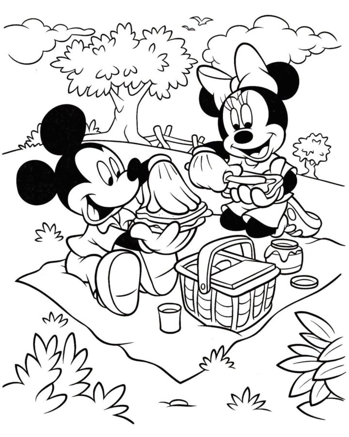 10 Nice Coloriage Minnie Noel Image | Coloriage Minnie, Coloriage dedans Dessin Mickey Et Minnie