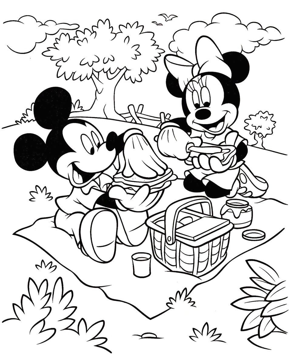10 Nice Coloriage Minnie Noel Image | Coloriage Minnie, Coloriage dedans Dessin Mickey Et Minnie
