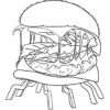 10 Printable Burger Coloring Pages For Your Little One serapportantà Coloriage Hamburger