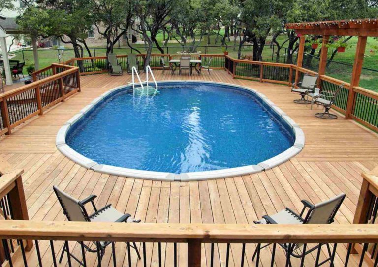 101 Idées De Piscine Hors Sol En Bois - Une Solution Économique Pour L destiné Piscine Hors Sol Bois Avec Terrasse